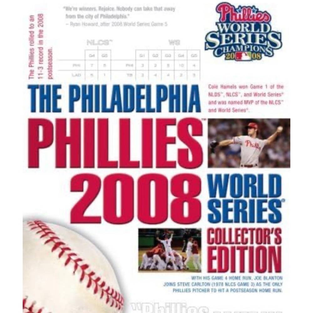 2008 Phillies World Series Box set, includes 8 DVDs.